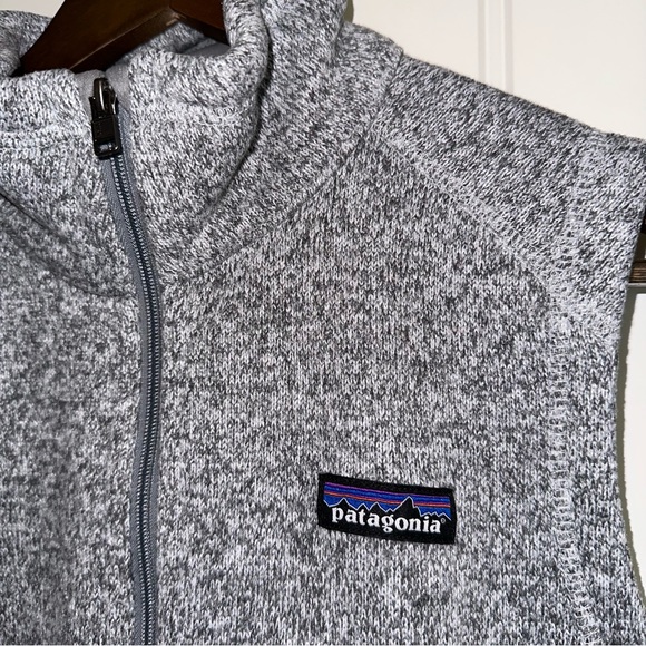 Patagonia gray better sweater, fleece vest full front, zip women’s small - Picture 3 of 14